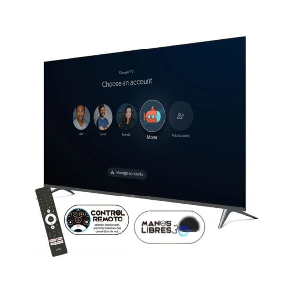Televisor Kalley 50" Pulgadas - 127 Cm - 4K-UHD MAX LED - Smart Tv - Google Tv - Imagen 2