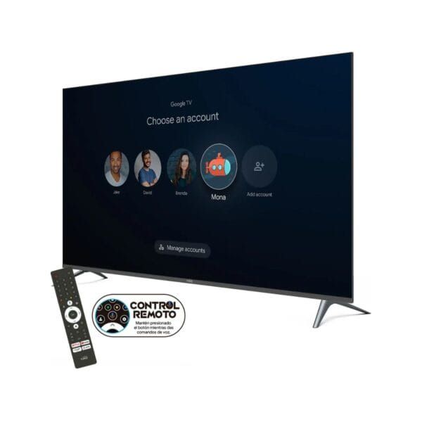 Televisor Kalley 55" Pulgadas - 139 Cm 4K-UHD QLED - Smart Tv - Google Tv - Imagen 3